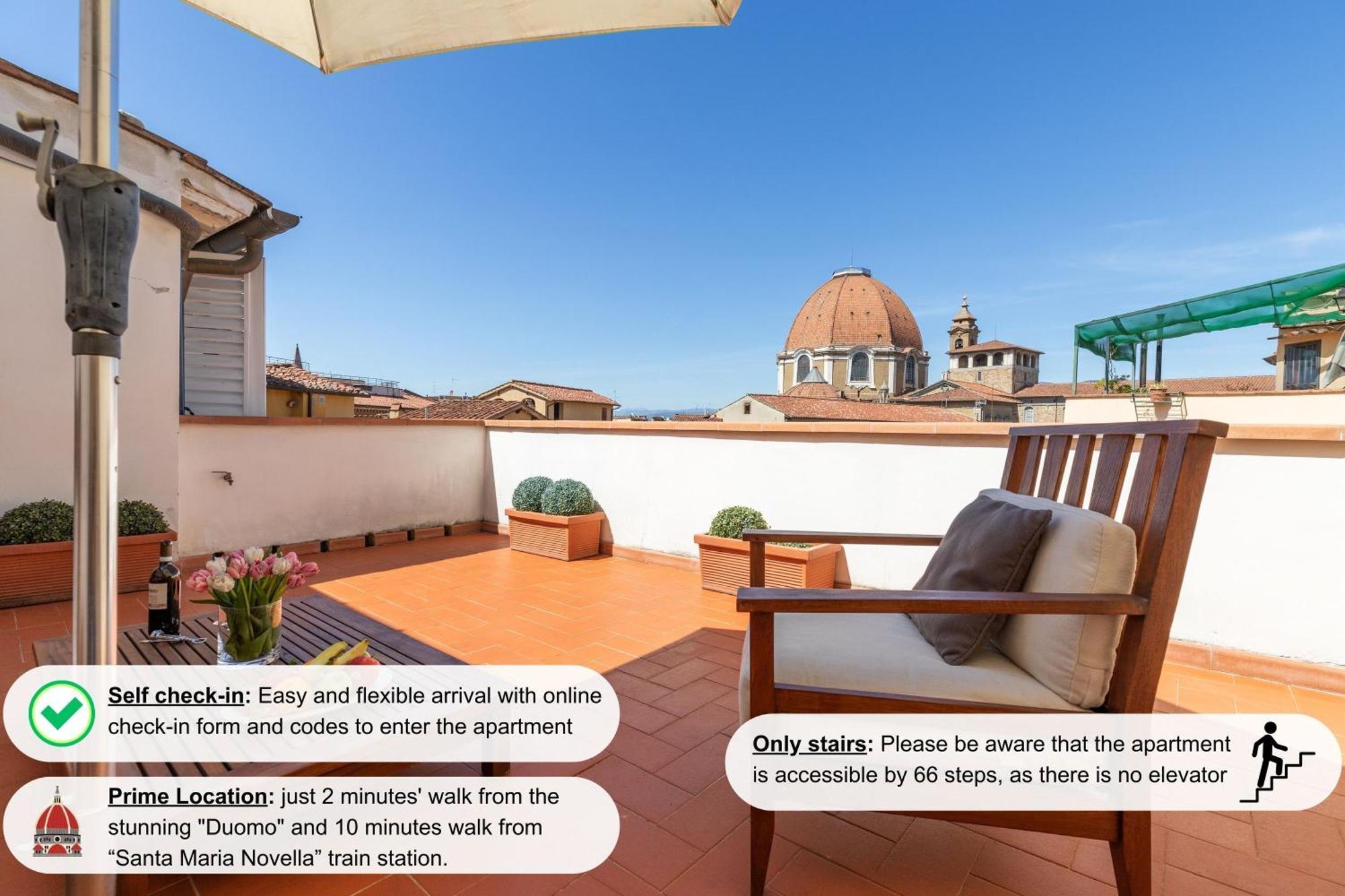 Damasco Penthouse With Terrace Near The Duomo Lejlighed Firenze Eksteriør billede